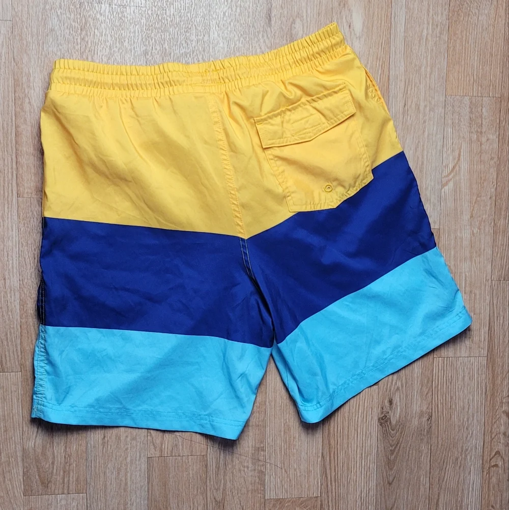 Club Room Color Block Swim Trunks Size Medium - Picture 5 of 5